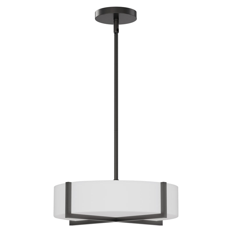 Maxim Lighting Dexter 1 Light 5" Single Pendant, Black/White