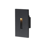 Maxim Lighting Path 1 Light Outdoor Path Slit Step Light/3CCT, Black - 58004BK
