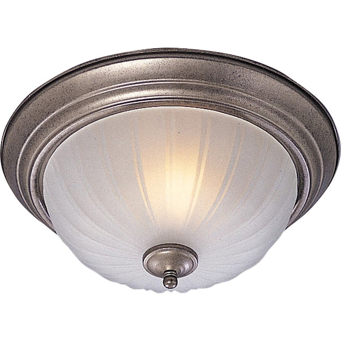 Maxim Lighting Essentials 2 Light Flush Mount, Pewter/Frosted - 5831FTPE