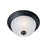 Maxim Lighting Essentials Flush, Black/Frosted