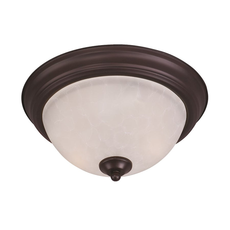 Maxim Lighting Essentials 1-Light Flush Mount, Oil Rubbed Bronze