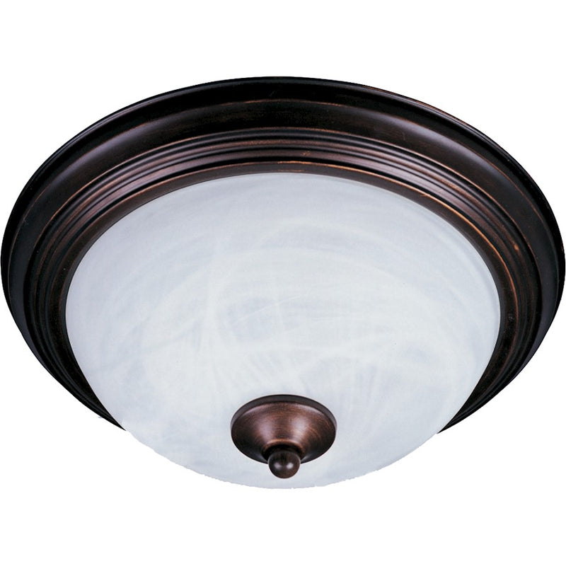 Maxim Lighting Essentials 1-Light Flush Mount in Oil Rubbed Bronze