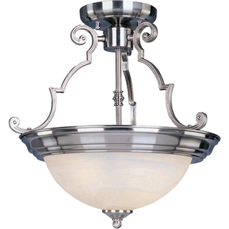 Maxim Lighting 2-Light Semi-Flush Mount Satin Nickel