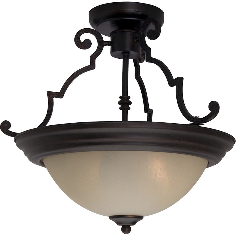 Maxim Lighting 2-Light Semi-Flush Mount Oil Rubbed Bronze