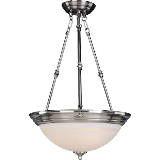 Maxim Lighting 3-Light Invert Bowl Pendant Satin Nickel