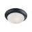 Maxim Lighting Essentials Flush Mount, Black/Frosted