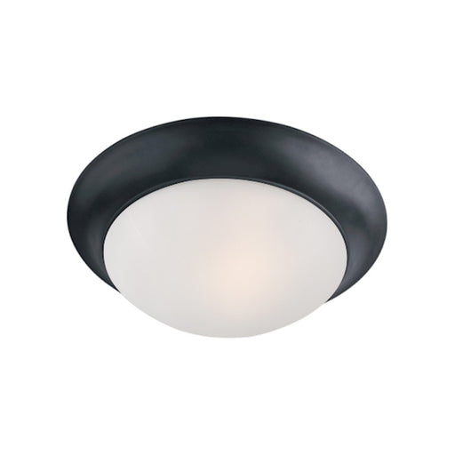 Maxim Lighting Essentials Flush Mount, Black/Frosted