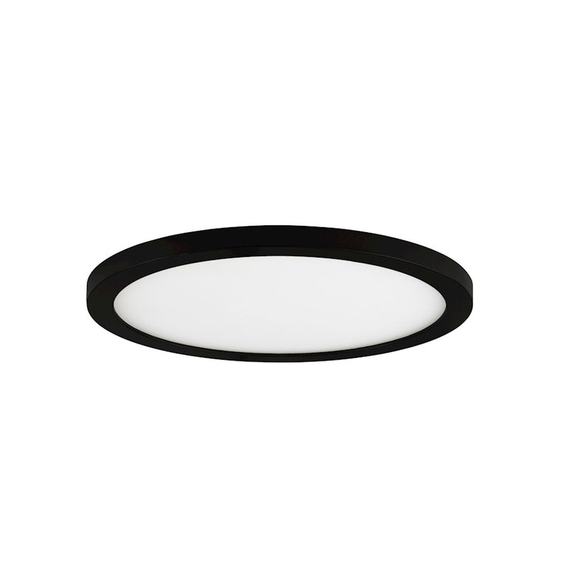 Maxim Lighting Wafer 9" RD LED Surface Mount 3000K, Black/White
