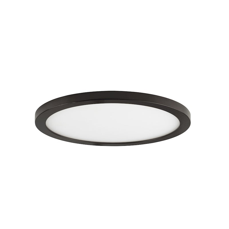 Maxim Lighting Wafer 9" RD LED Surface Mount 3000K, Bronze/White