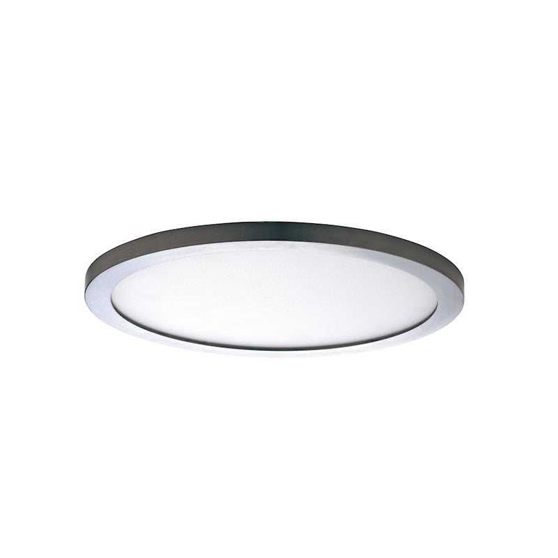 Maxim Lighting Wafer 9" RD LED Surface Mount 3000K, Satin Nickel/WH