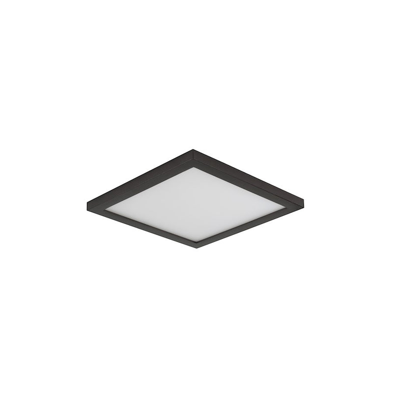 Maxim Lighting Wafer 7" SQ LED Surface Mount 3000K, Bronze/White
