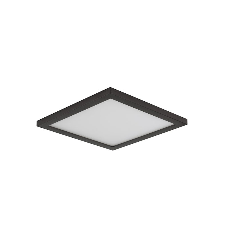 Maxim Lighting Wafer 9" SQ LED Surface Mount 3000K, Bronze/White