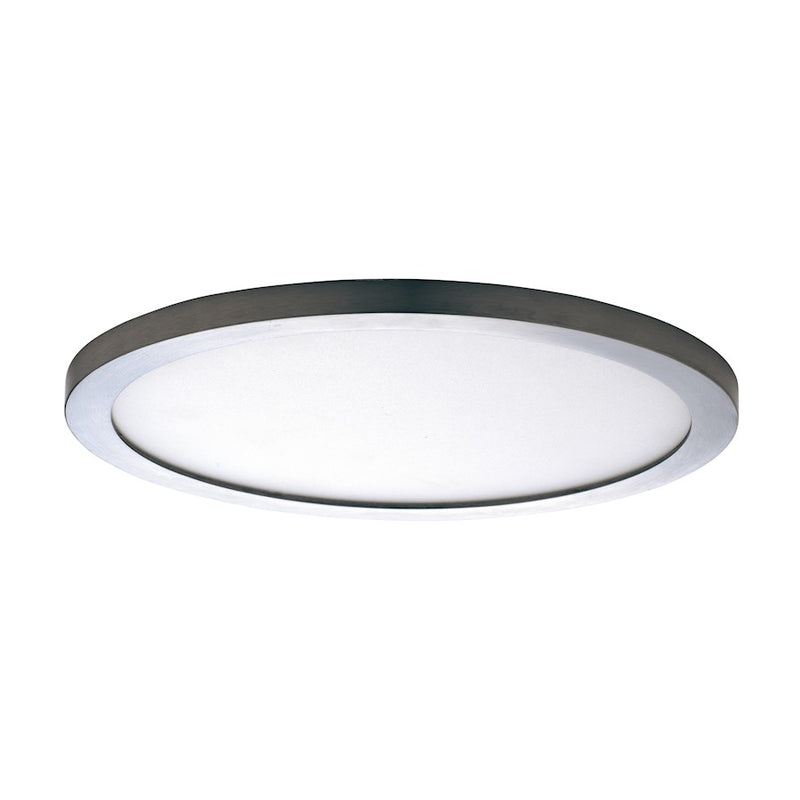 Maxim Lighting Wafer 15" RD LED Surface Mount 3000K, Satin Nickel/WH