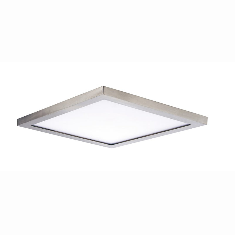 Maxim Lighting Wafer 15" SQ LED Surface Mount 3000K, Satin Nickel/WH