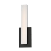 Maxim Lighting Vogue 1 Light 14" Bath Vanity, Black/Clear/Frosted - 59100CLFTBK