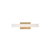 Maxim Lighting Vogue 1Lt 18" Bath Vanity, Brass/Clear/Frosted - 59101CLFTNAB