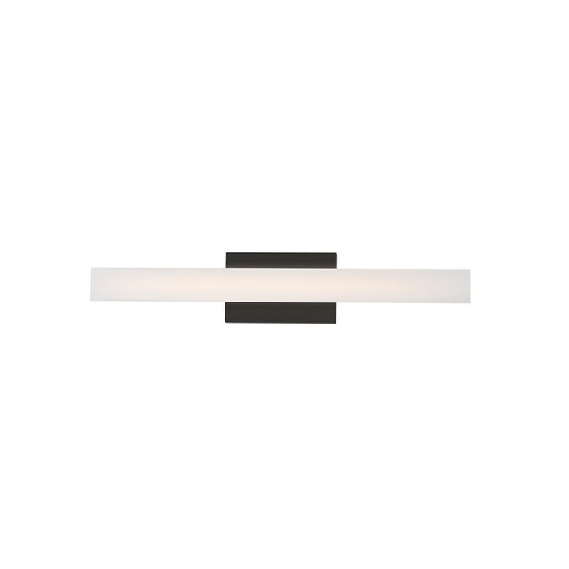 Maxim Lighting Vogue 1 Light 24" Bath Vanity, Black/Clear/Frosted - 59102CLFTBK