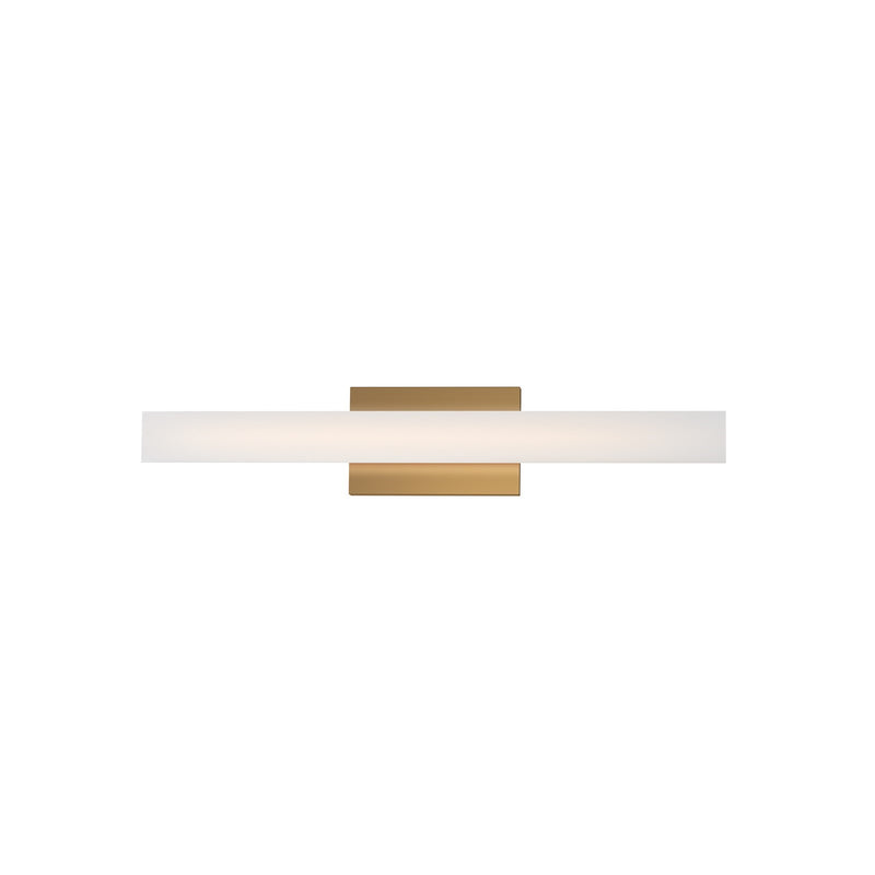 Maxim Lighting Vogue 1Lt 24" Bath Vanity, Brass/Clear/Frosted