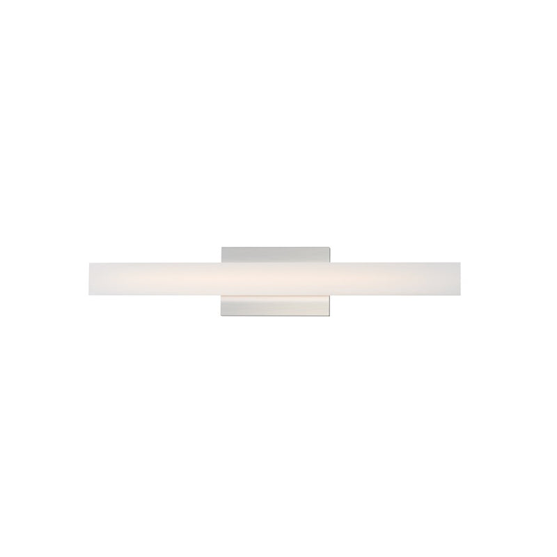 Maxim Lighting Vogue 1Lt 24" Bath Vanity, Nickel/Clear/Frosted - 59102CLFTSN