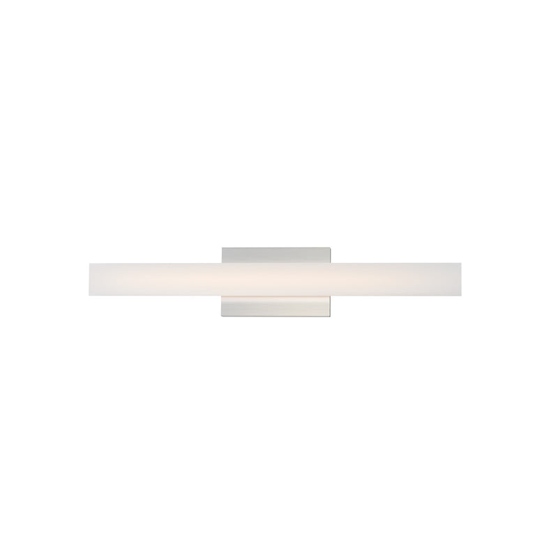 Maxim Lighting Vogue 1Lt 24" Bath Vanity, Nickel/Clear/Frosted
