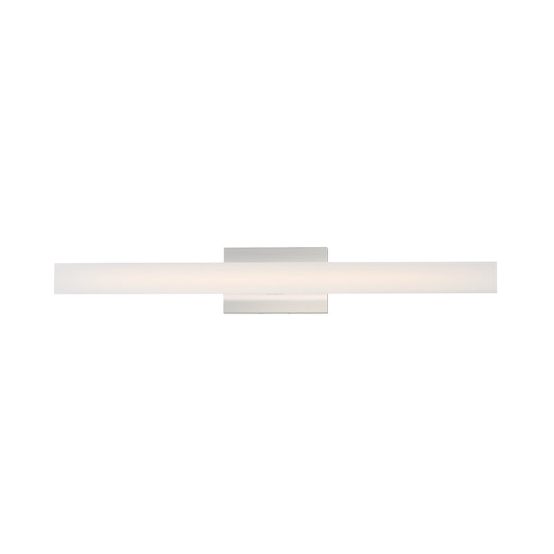 Maxim Lighting Vogue 1Lt 30" Bath Vanity, Nickel/Clear/Frosted