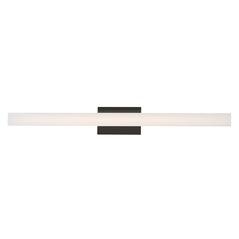Maxim Lighting Vogue 1 Light 36" Bath Vanity, Black/Clear/Frosted - 59104CLFTBK