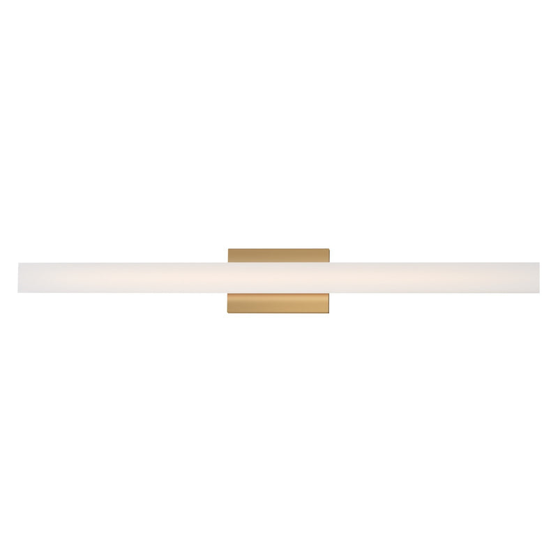 Maxim Lighting Vogue 1Lt 36" Bath Vanity, Brass/Clear/Frosted