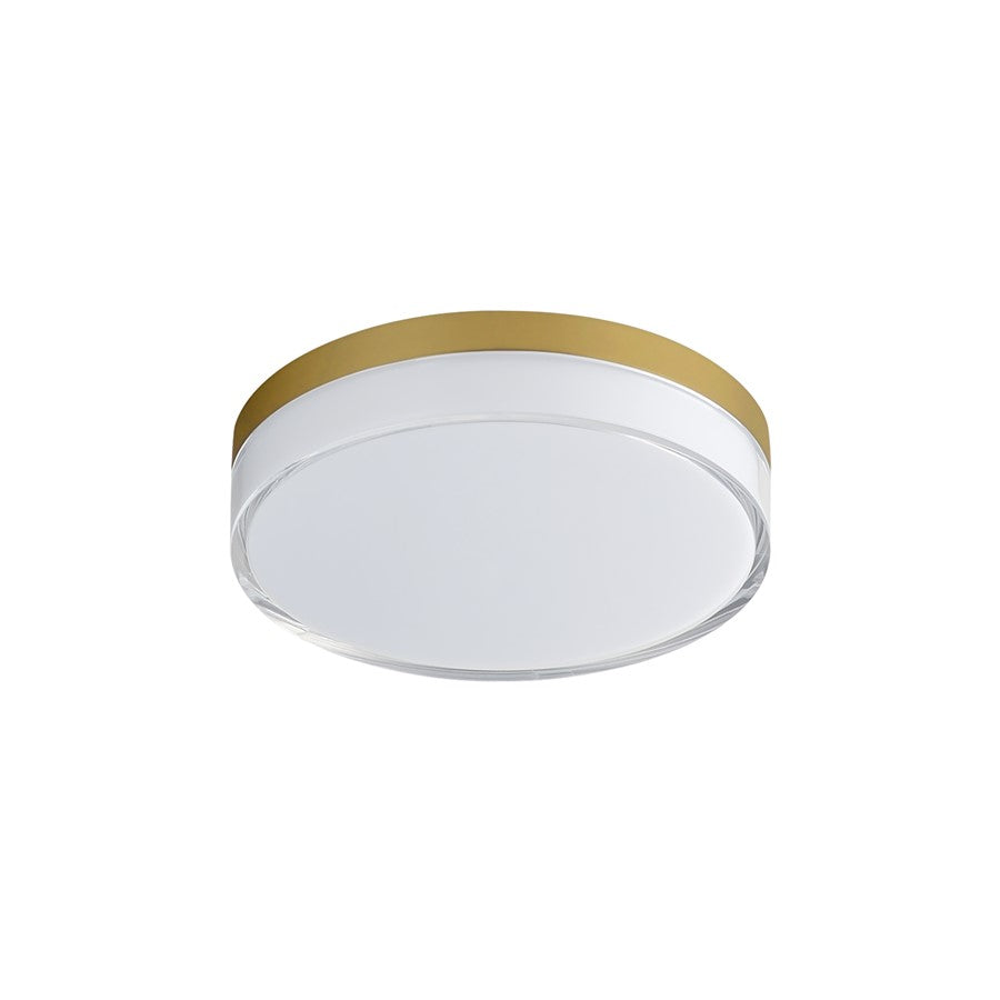 Maxim Lighting Edge 1Lt 7" Flush Mount, Aged Brass/Clear/Frosted - 59762CLFTNAB