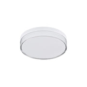 Maxim Lighting Edge 1 Light 7" Flush Mount, White/Clear/Frosted - 59762CLFTWT