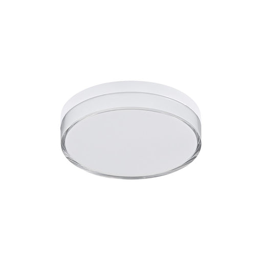 Maxim Lighting Edge 1 Light 7" Flush Mount, White/Clear/Frosted - 59762CLFTWT