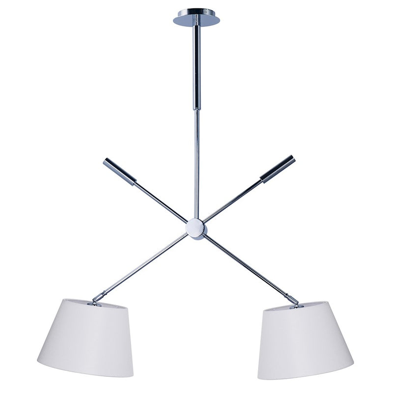 Maxim Lighting Hotel LED 2 Light Pendant, Polished Chrome