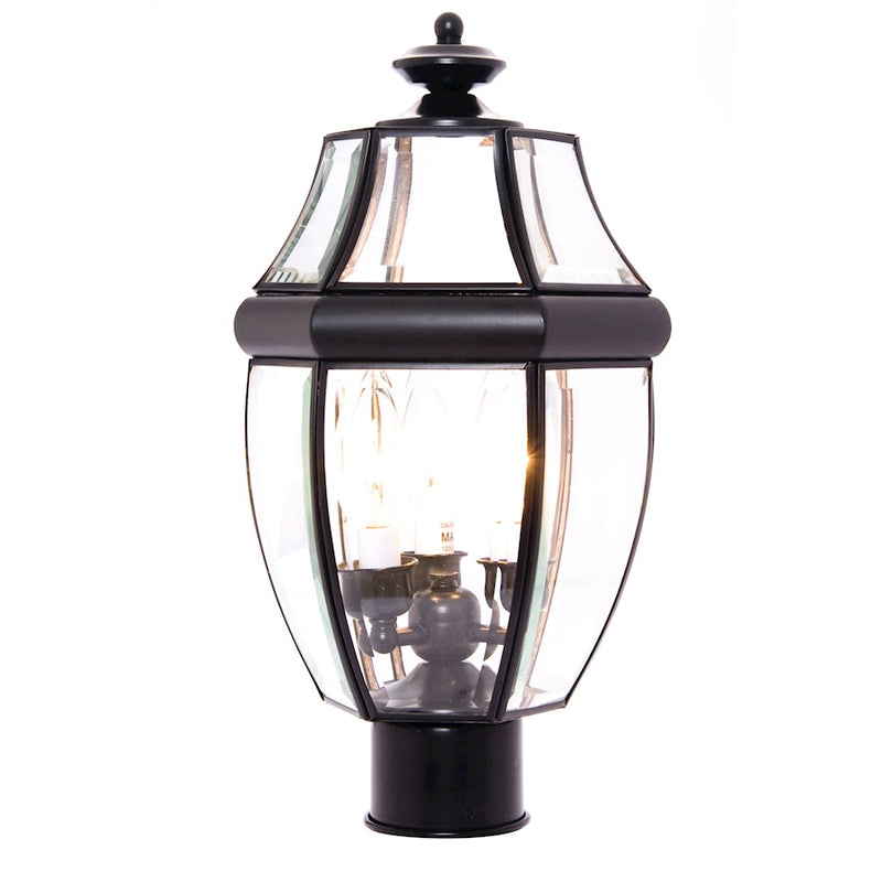 Maxim South Park 3-Light Outdoor Pole/Post Lantern Black