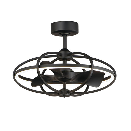 Maxim Lighting Corona Fan 1 Light Fandelight, Black - 61001BK