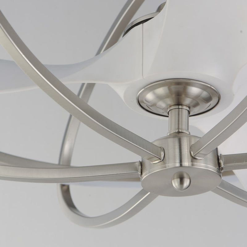 Maxim Lighting Corona Fan 1 Light Fandelight, Satin Nickel