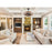 Maxim Lighting Bodega Bay 8-Lt WiFi LED Fandelight, Pecan/Anthracite
