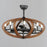 Maxim Lighting Bodega Bay 8-Lt WiFi LED Fandelight, Pecan/Anthracite