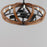 Maxim Lighting Bodega Bay 8-Lt WiFi LED Fandelight, Pecan/Anthracite