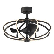 Maxim Lighting Solstice 8 Light Fandelight, Black - 61005BK
