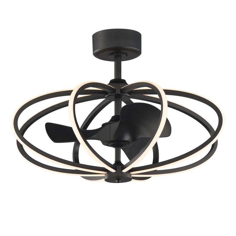 Maxim Lighting Solstice 8 Light Fandelight, Black
