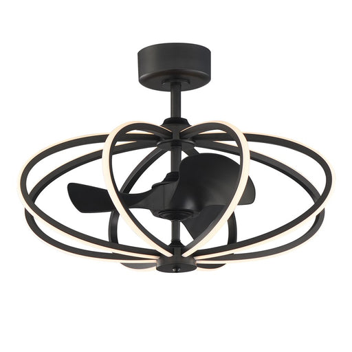 Maxim Lighting Solstice 8 Light Fandelight, Black - 61005BK