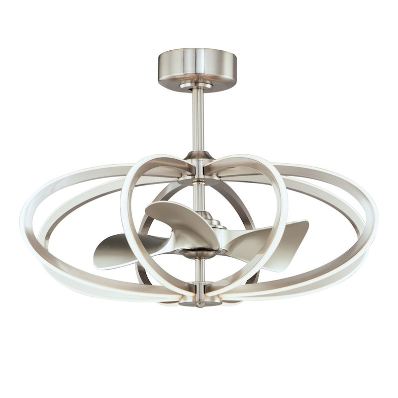 Maxim Lighting Solstice 8-Light WiFi-enabled LED Fandelight, Nickel
