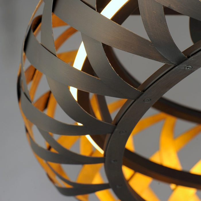 Maxim Lighting Weave WiFi LED Fandelight, Bronze Gilt/Gold