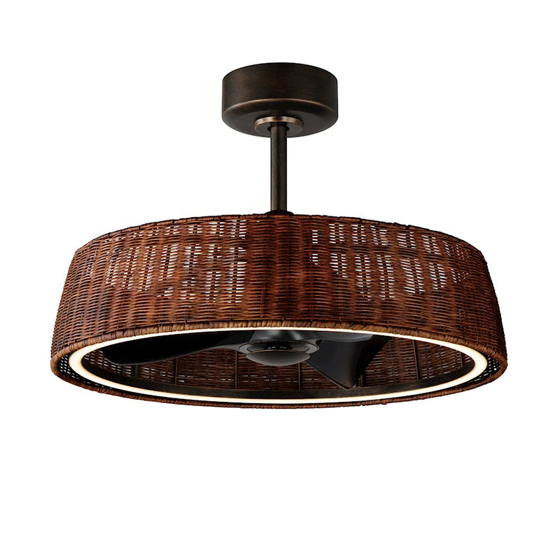 Maxim Lighting Tulum 1 Light Fandelight, Dark Bronze