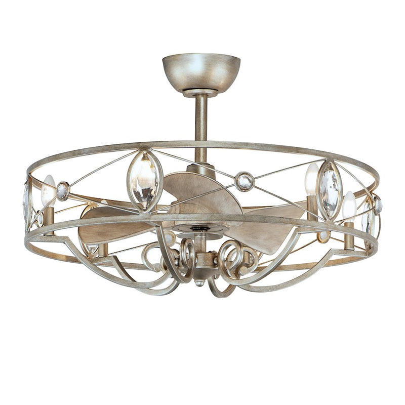 Maxim Lighting Solitaire 6-Light WiFi-enabled LED Fandelight, Silver