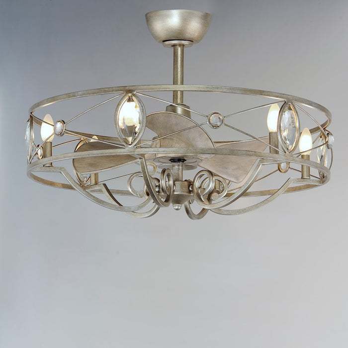 Maxim Lighting Solitaire 6-Light WiFi-enabled LED Fandelight, Silver