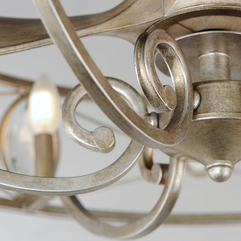 Maxim Lighting Solitaire 6-Light WiFi-enabled LED Fandelight, Silver