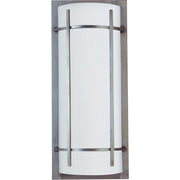 Maxim Lighting Luna LED E26 2 Light Outdoor Wall Mount, Brush Metal