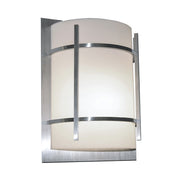 Maxim Lighting Luna LED E26 2 Light Outdoor Wall Mount, Brush Metal