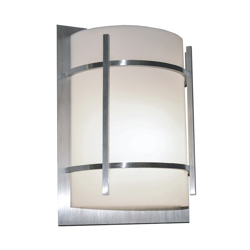 Maxim Lighting Luna LED E26 2 Light Outdoor Wall Mount, Brush Metal