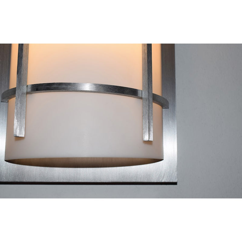 Maxim Lighting Luna LED E26 2 Light Outdoor Wall Mount, Brush Metal